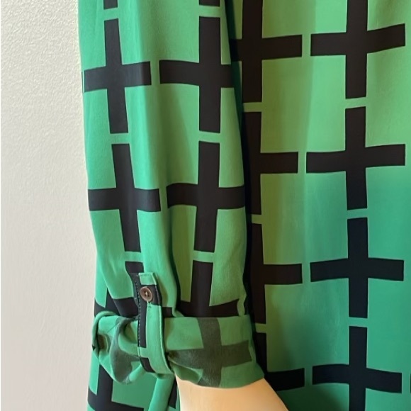 Merona plaided, long sleeves tunic dress, size XL - Picture 5 of 10